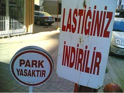 İbretlik yasak tabelaları...