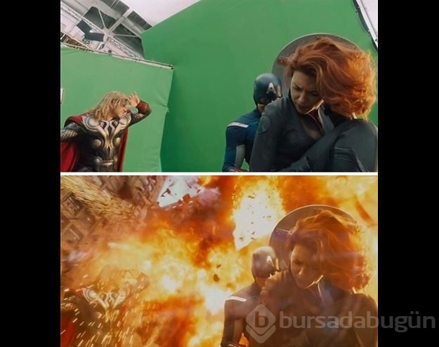 Görsel efektler olmadan filmler ve diziler...