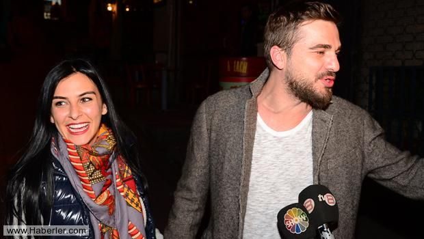 Neslişah Erkoçlar ve Engin Altan Düzyatan ön balayında