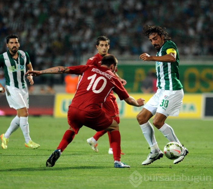 Bursaspor Chikhura Sachkhere duvarını aşamadı:0-0