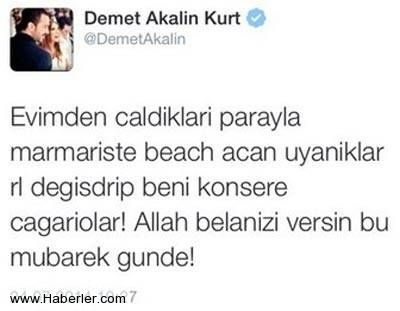 Demet Akalın evini soyan hırsızlara ateş püskürdü