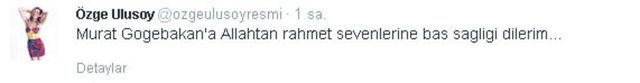Ünlülerden Murat Göğebakan tweetleri