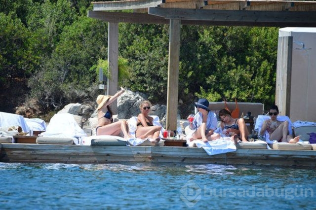 Kate Moss ve Naomi Campbell Bodrum'da ortalığı birbirine kattı