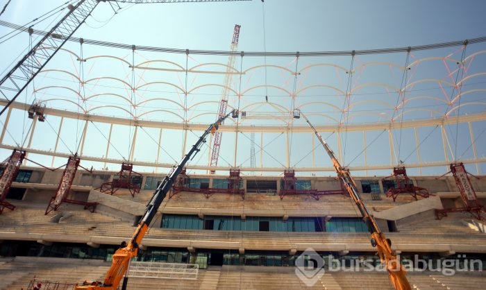 Timsah Arena'da çalışmalar hız kazandı