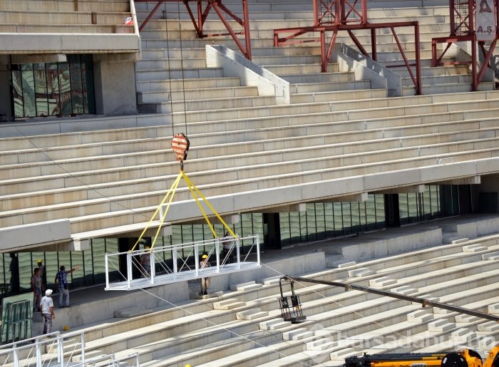 Timsah Arena'da çalışmalar hız kazandı