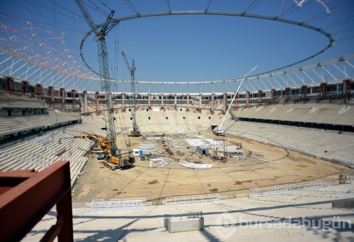 Timsah Arena'da çalışmalar hız kazandı