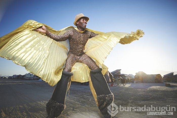 Nevada Çölünde yıllık sanat festivali...