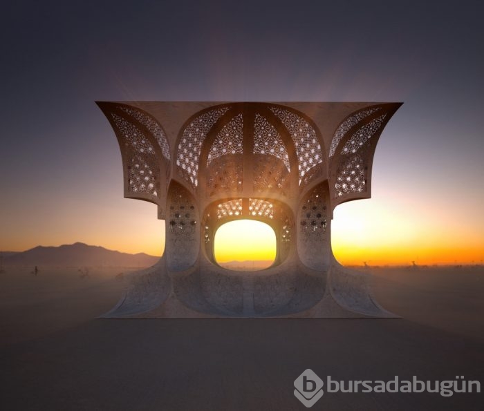 Nevada Çölünde yıllık sanat festivali...