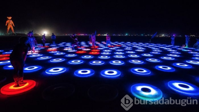 Nevada Çölünde yıllık sanat festivali...