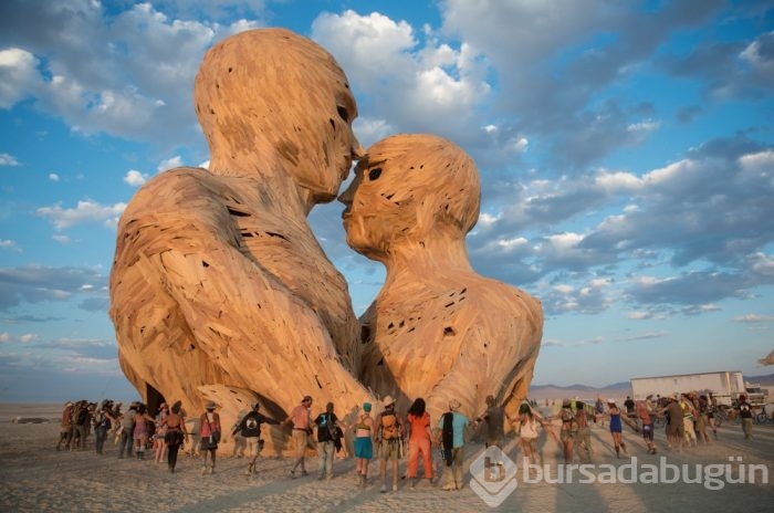 Nevada Çölünde yıllık sanat festivali...