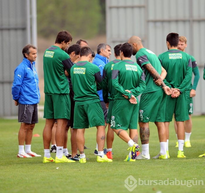Bursaspor'da neşeli antrenman