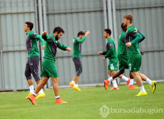 Bursaspor'da neşeli antrenman