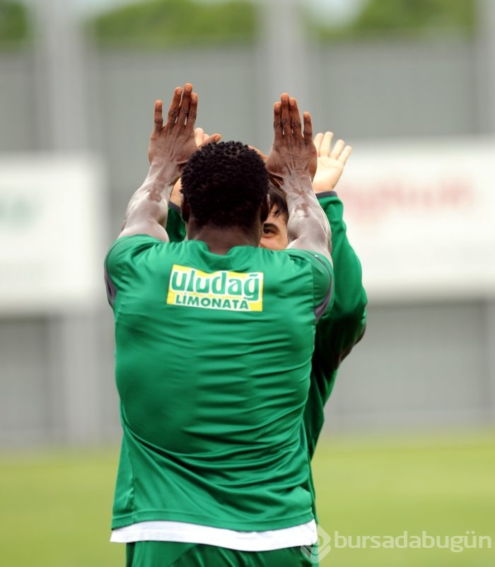 Bursaspor'da neşeli antrenman