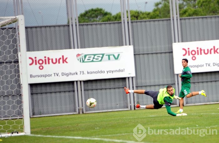 Bursaspor'da neşeli antrenman