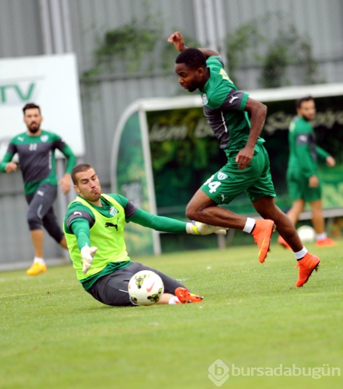 Bursaspor'da neşeli antrenman