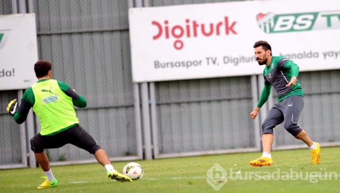 Bursaspor'da neşeli antrenman