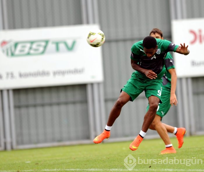 Bursaspor'da neşeli antrenman