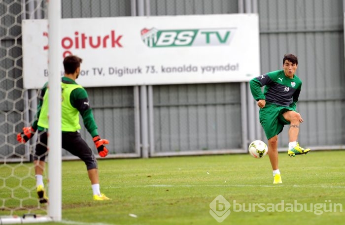 Bursaspor'da neşeli antrenman