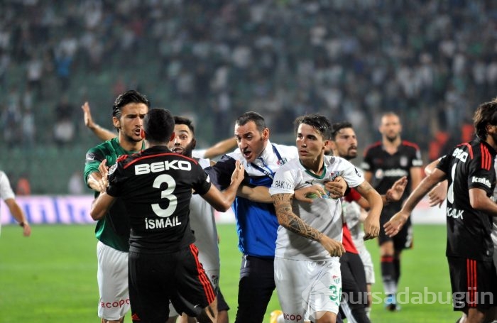 Bursa'da maç sonunda ortalık karıştı!