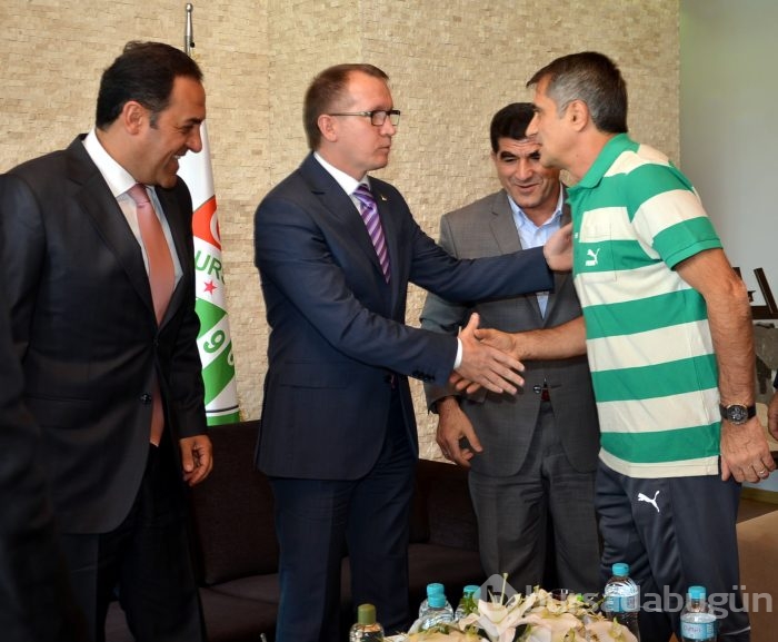 Bursaspor'da coşku dolu Bayramlaşma