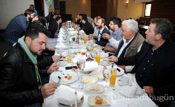 Bursaspor spor medyası ile kahvaltıda buluştu