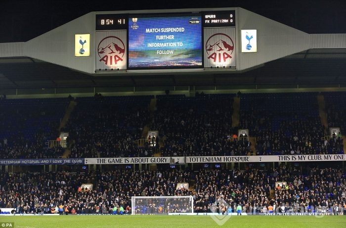 Tottenham maçında ortalık karıştı!