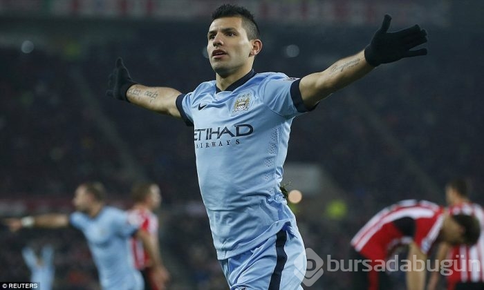 Sergio Agüero'dan muhteşem performans