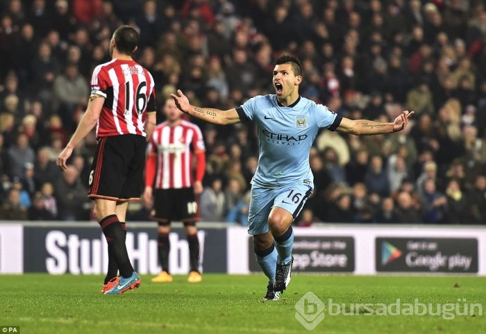 Sergio Agüero'dan muhteşem performans