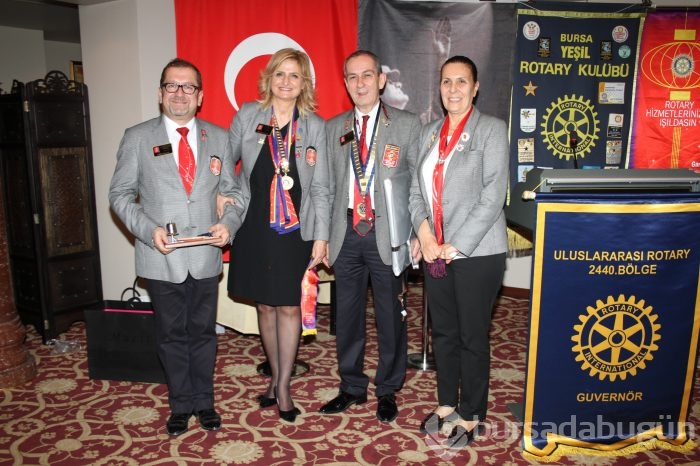 Yeşil Rotary Kulübü meslek hizmet ödüllerini verdi...