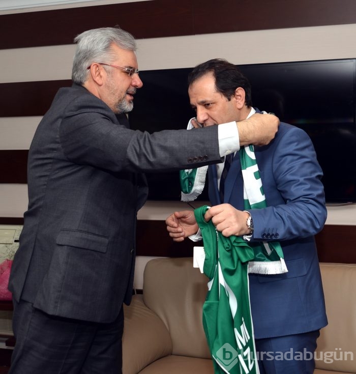 Bursaspor'dan Emniyet müdürü Yıldız'a ziyaret