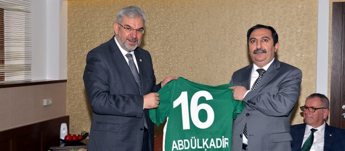 Bursaspor'dan Abdülkadir Şahin'e ziyaret