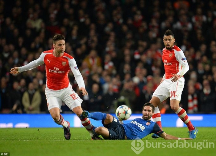Monaco, Arsenal'i Emirates'e gömdü!