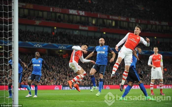 Monaco, Arsenal'i Emirates'e gömdü!