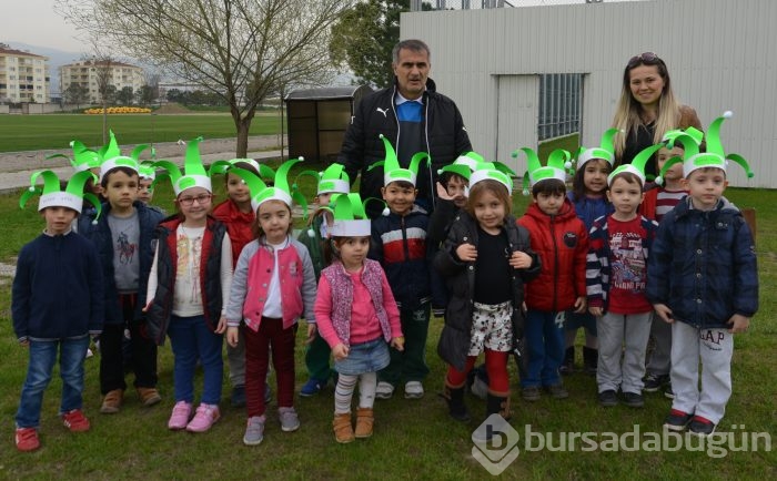 Özlüce Anaokulu öğrencilerinin Bursaspor coşkusu!