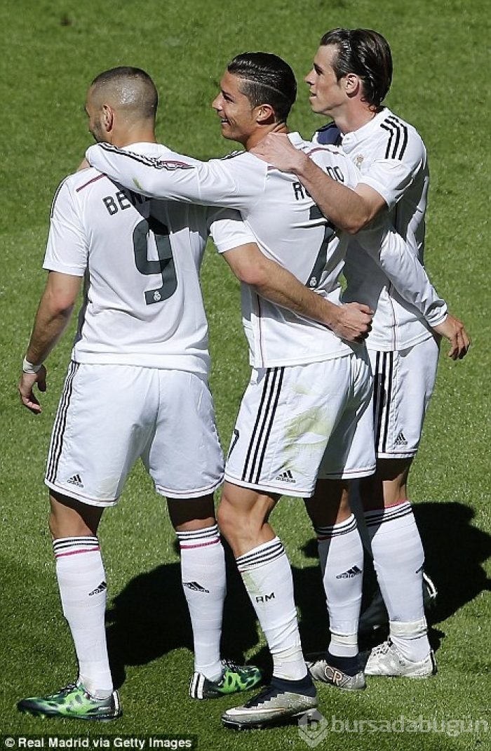 Real Madrid'den 9 gollü galibiyet