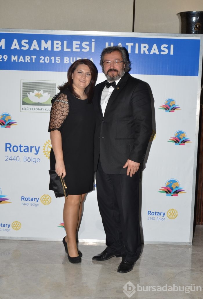 Rotaryanlar gala yemeğinde buluştu... 