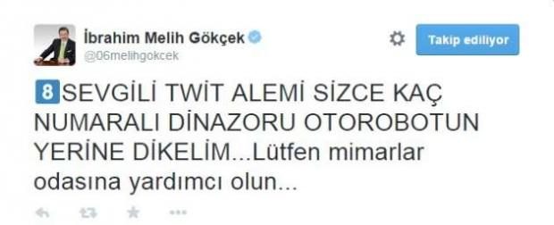 Melih Gökçek dinozorlar için isim sordu twitter yıkıldı