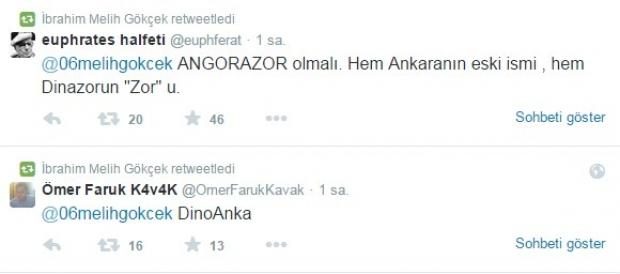 Melih Gökçek dinozorlar için isim sordu twitter yıkıldı