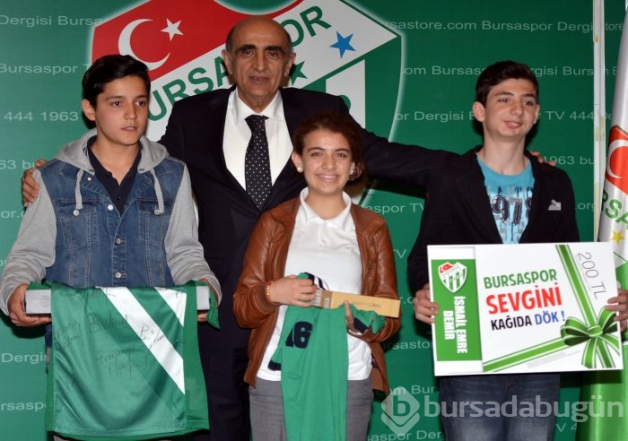 Bursaspor sevgisini kağıda döken minikler ödüllendirildi!