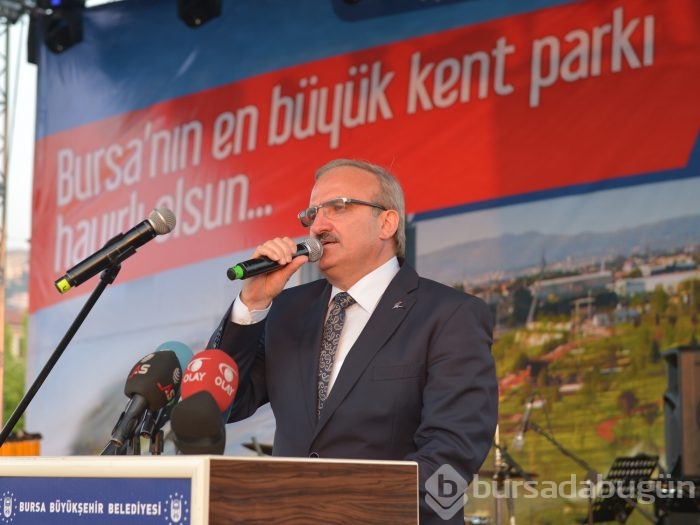 Hüdavendigar parkı'na şenlik havasında açılış...