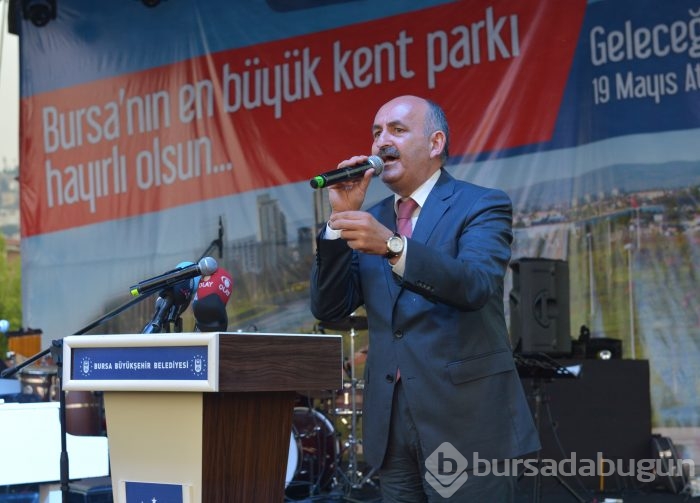 Hüdavendigar parkı'na şenlik havasında açılış...