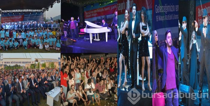 Hüdavendigar parkı'na şenlik havasında açılış...