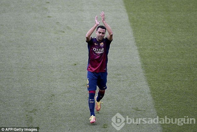 Xavi gözyaşları içinde Barça'ya veda etti!