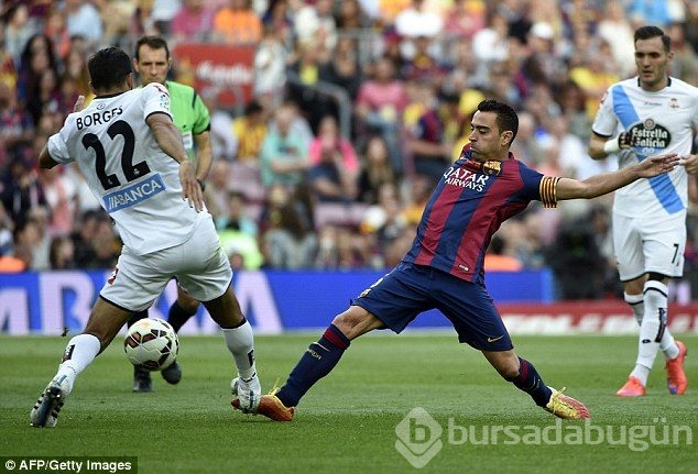 Xavi gözyaşları içinde Barça'ya veda etti!