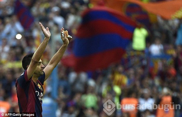 Xavi gözyaşları içinde Barça'ya veda etti!