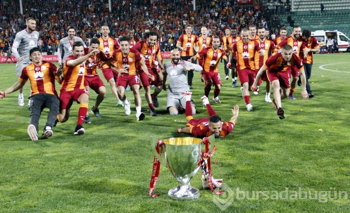 Galatasaray'da şampiyonluk sevinci!