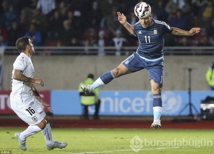 Sergio Aguero Uruguay'ı yıktı!