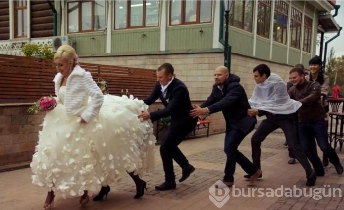 Evlilikten soğutan düğün fotoğrafları