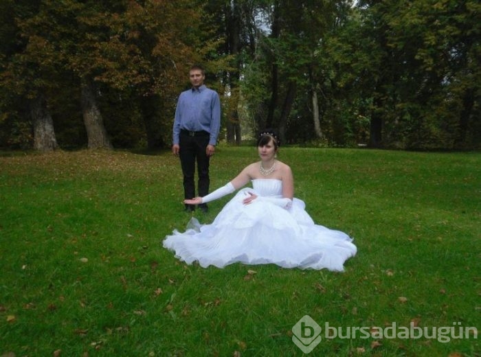 Evlilikten soğutan düğün fotoğrafları