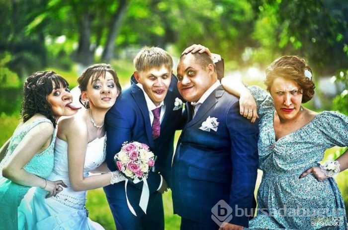 Evlilikten soğutan düğün fotoğrafları